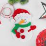 Набор для творчества - создай ёлочное украшение из фетра «Весёлый снеговик» фото 1 — PalitraMastera