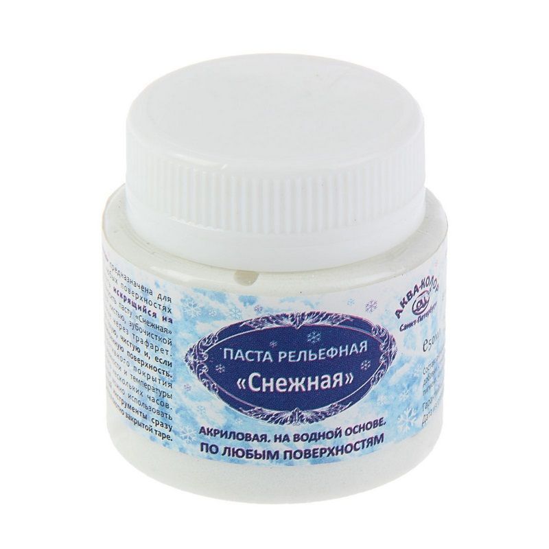 Паста рельефная Снежная, 50 мл фото 1 &mdash; PalitraMastera