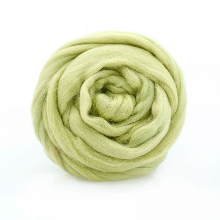 Пряжа ТР ГЛ Тонкая  для валяния, 100% мериносовая шерсть 100 г, 37-липа &mdash; PalitraMastera