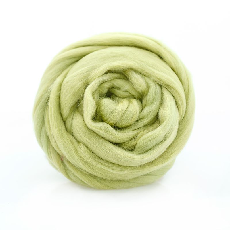 Пряжа ТР ГЛ Тонкая  для валяния, 100% мериносовая шерсть 100 г, 37-липа фото 1 &mdash; PalitraMastera