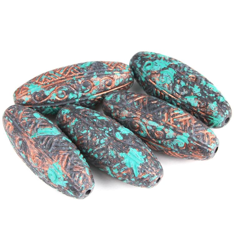 3431 Бусины декоративные под камень, 40*16мм, 5шт/упак — PalitraMastera