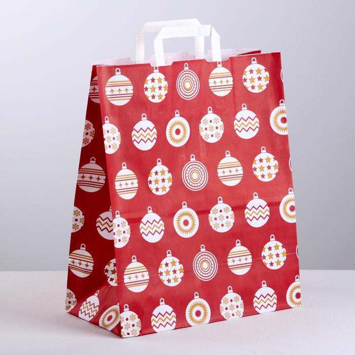 Пакет крафт "Новогодняя тайна", 39 х 32 х 17 см, крученая ручка  1712982 фото 1 — PalitraMastera