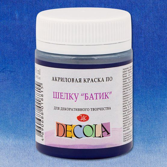 Ультрамарин акрил шелк батик Декола 50 мл — PalitraMastera
