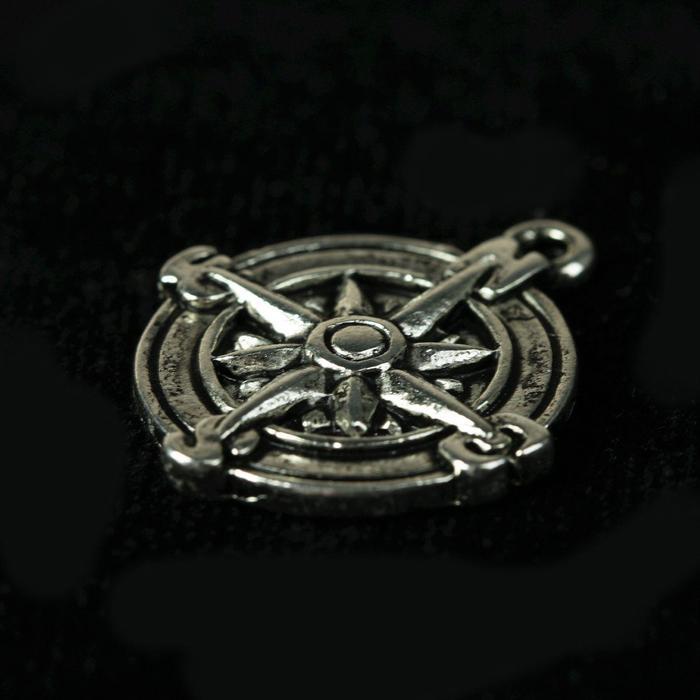 Декор металл для творчества &quot;Компас&quot; (В27416) 2,1х1,7 см  2268845 — PalitraMastera