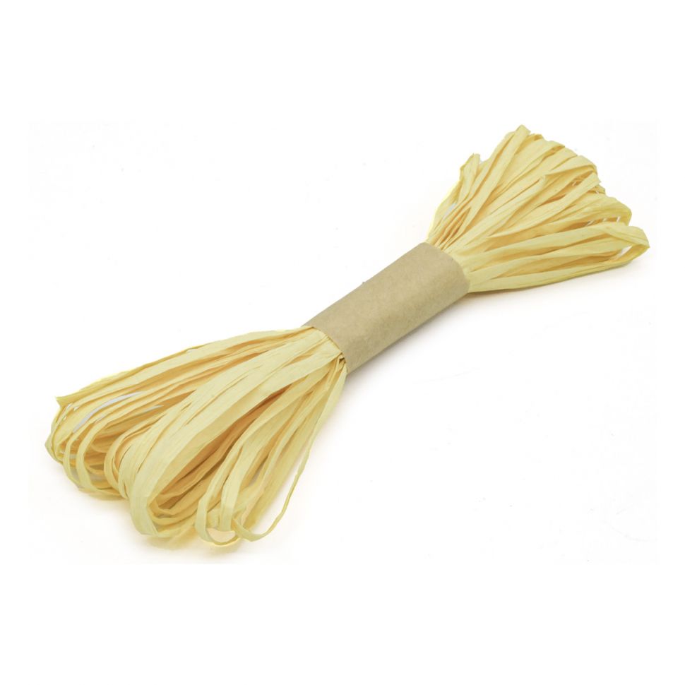 15TF128-10 Рафия бумажная Астра креатив,10м/уп (7 светло-желтый) фото 1 — PalitraMastera