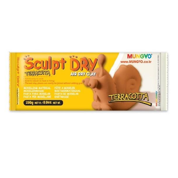 Моделирующая паста (полимерная глина) 250 гр. террракотовая Sculpt Dry, MUNGYO — PalitraMastera