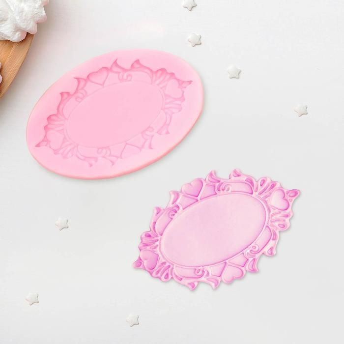 Молд силиконовый «Табличка», 11,3*7,4 см, цвет МИКС — PalitraMastera