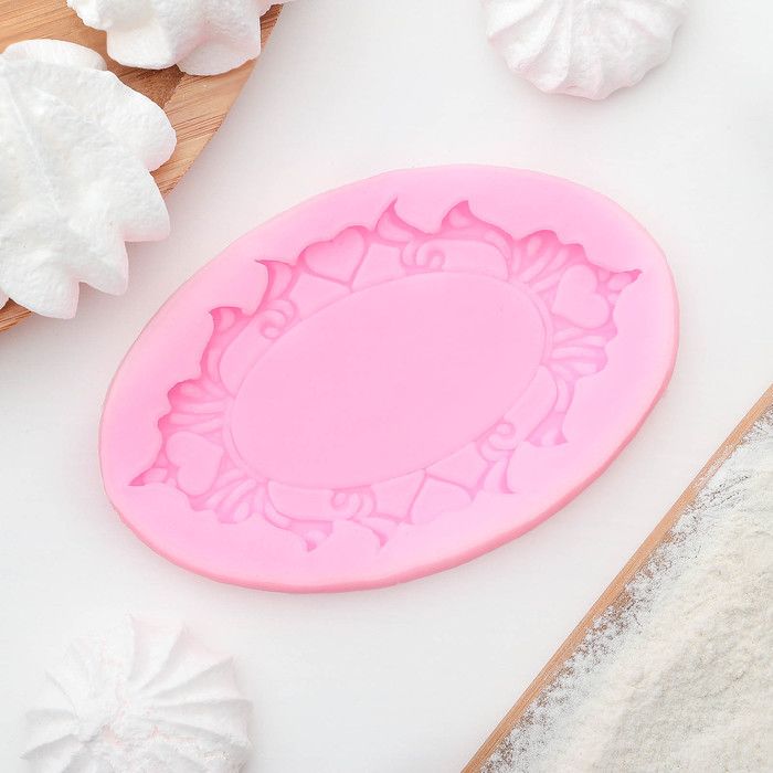 Молд силиконовый «Табличка», 11,3*7,4 см, цвет МИКС — PalitraMastera