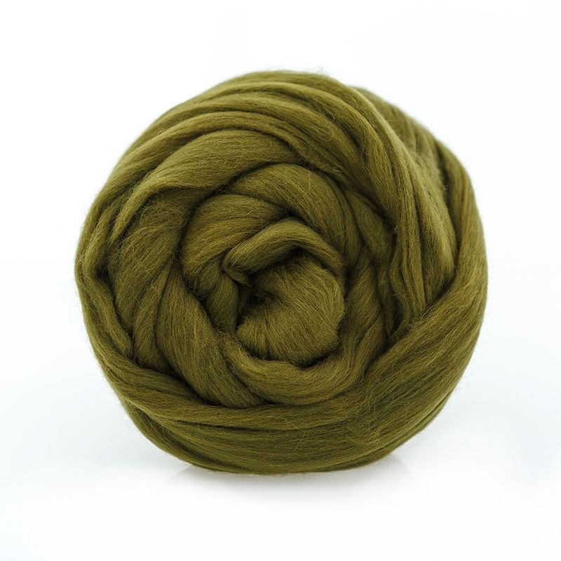 Пряжа ТР ГЛ Тонкая  для валяния, 100% мериносовая шерсть 100 г, морские водоросли фото 1 &mdash; PalitraMastera