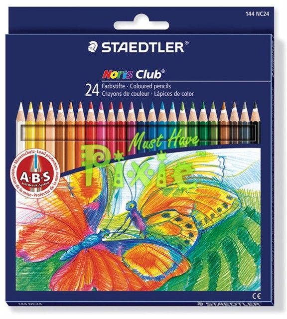 Набор карандашей цветных Noris Club 144, 24 цв., шестигранные, в картонной коробке/STEADLER фото 1 — PalitraMastera