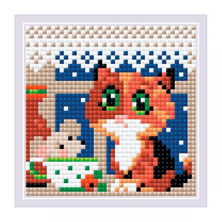 AM0028 Набор алмазной мозаики Риолис «Чай вдвоем» 10*10см — PalitraMastera