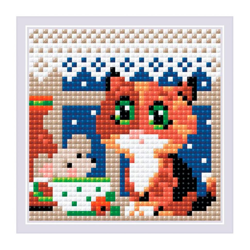 AM0028 Набор алмазной мозаики Риолис «Чай вдвоем» 10*10см фото 1 — PalitraMastera