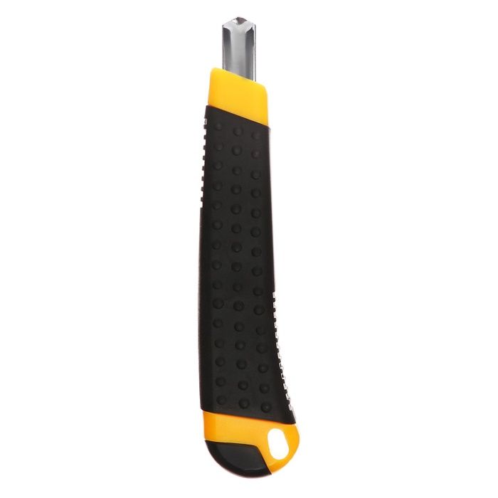 Нож канцелярский 9мм, пластиковый, фиксатор, 2 штуки лезвий, TOP — PalitraMastera