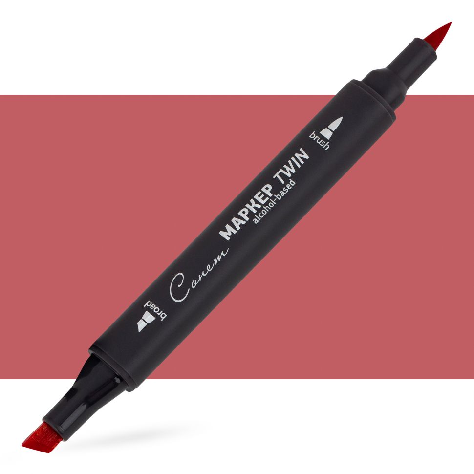 Маркер спиртовой Сонет Twin Brush, красно-фиолетовый тусклый фото 1 — PalitraMastera