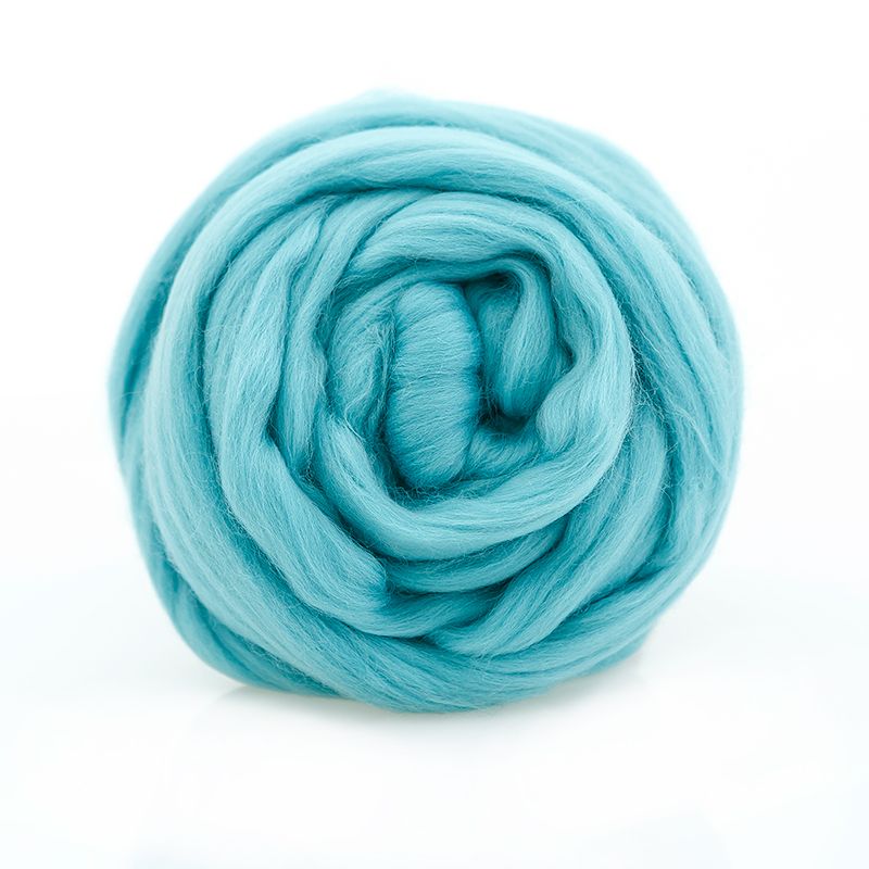 Пряжа ТР ГЛ Тонкая  для валяния, 100% мериносовая шерсть 100 г, мята фото 1 &mdash; PalitraMastera