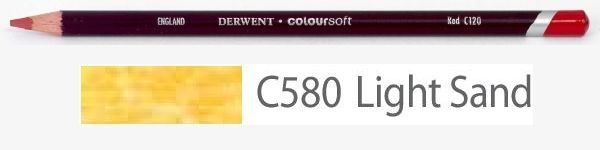 Цветной карандаш Coloursoft, мягкий, С580 песочный светлый,  круглый корпус 8 мм, грифель - 4 мм. фото 1 &mdash; PalitraMastera