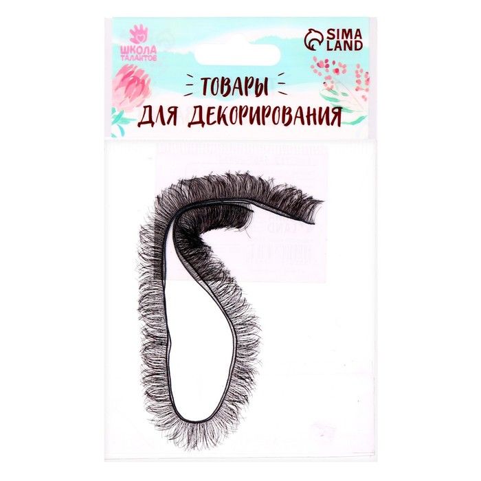 Реснички, набор 2 шт., размер 1 шт. 20 * 0,8 см, цвет чёрный — PalitraMastera