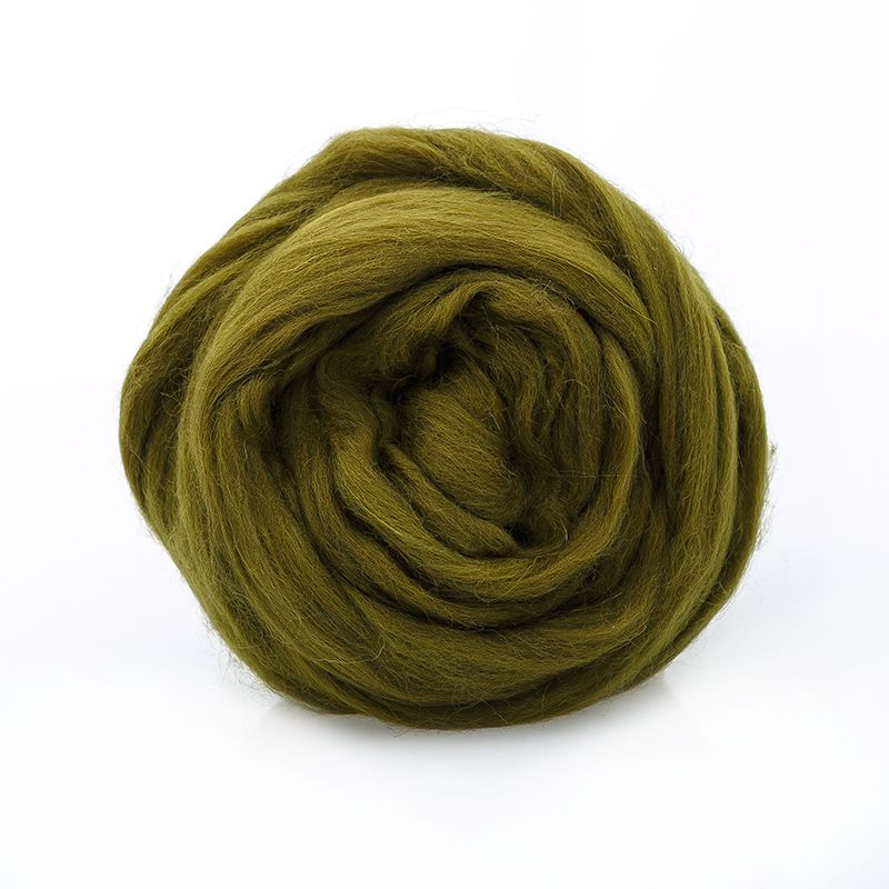 Полутонкая шерсть 100% морские водоросли №1384 50гр для валяния фото 1 &mdash; PalitraMastera
