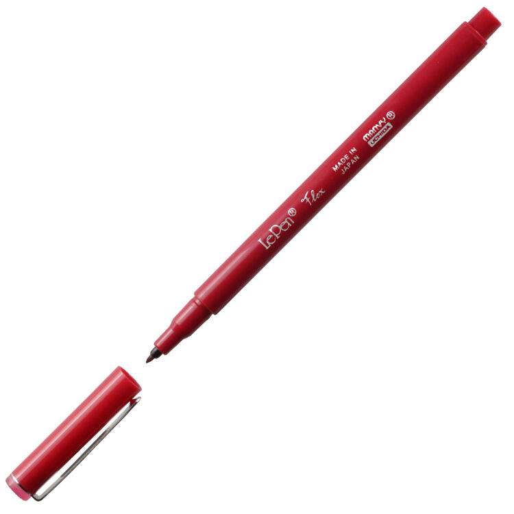 Ручка д/леттеринга и каллиграфии с након. кисть LePen Flex RED MAR4800/2 /Marvy &mdash; PalitraMastera