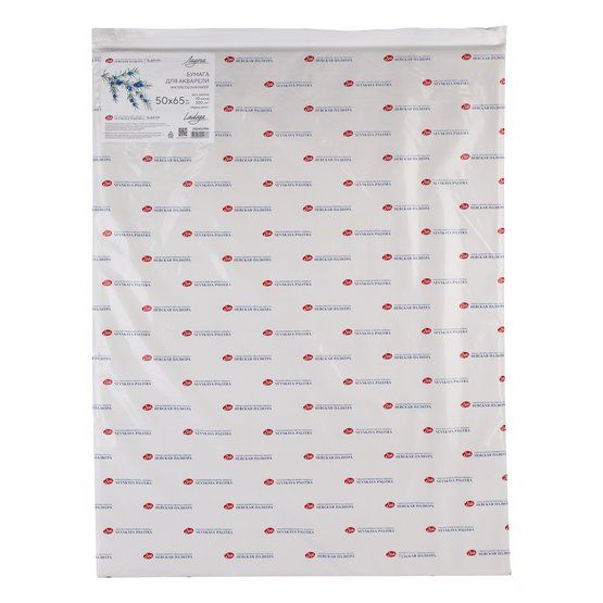 Бумага для акварели &quot;Ладога&quot;, 300 г/м2, 50х65 см, 100% хлопок,  среднее зерно — PalitraMastera