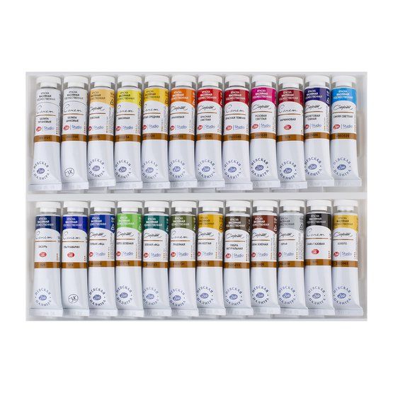 Сонет Набор масло картон 24 шт х 18 мл — PalitraMastera