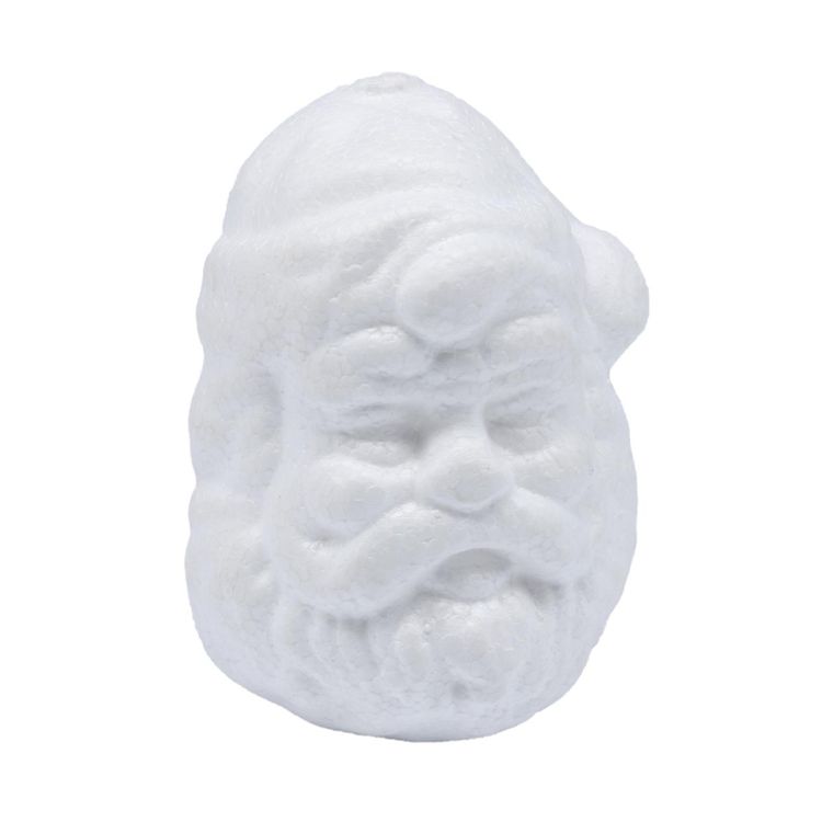 Заготовка для декорирования из пенопласта 'Голова Санта-Клауса (подвеска)', h 8*5см — PalitraMastera