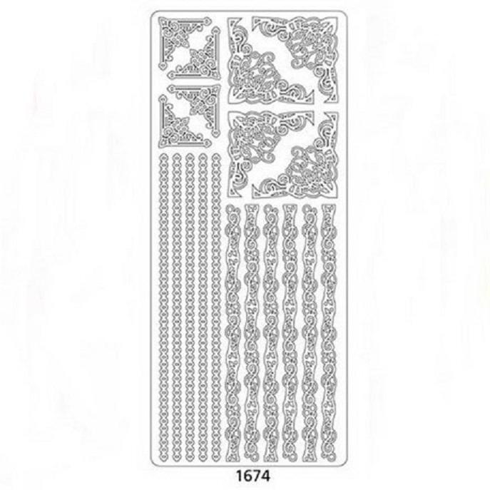 Наклейки "Бордюры, углы" / Золото фото 1 &mdash; PalitraMastera