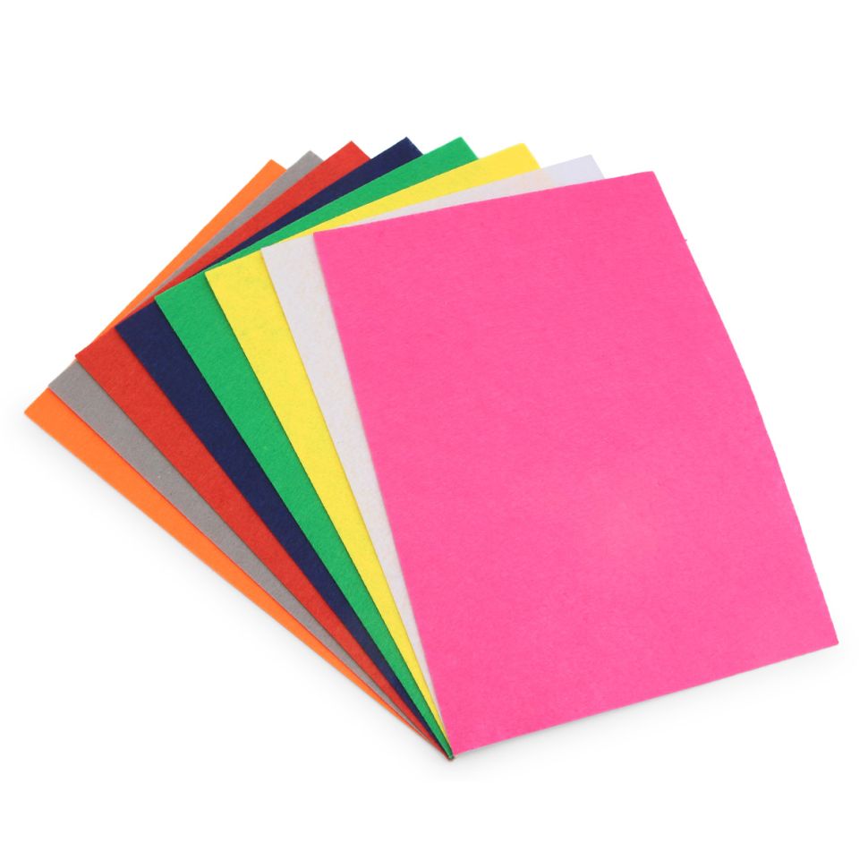 Фетр листовой мягкий ассорти, 1.0мм, 20х30см, 8шт/упак, Astra&Craft (5) фото 1 — PalitraMastera