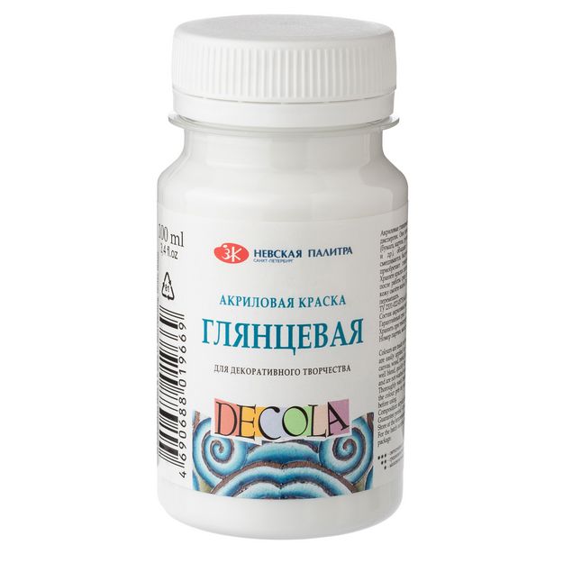 Белая акрил глянцевый Декола 100 мл — PalitraMastera