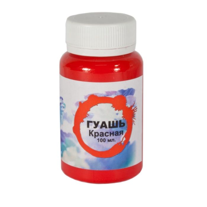 Гуашь оформительская красная, 100 мл.СП--- фото 1 &mdash; PalitraMastera