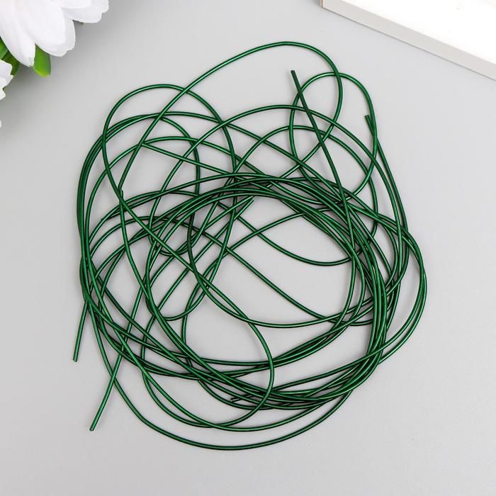 Канитель мягкая, гладкая 0,7 мм, глянец, темная трава 5 гр 5152688 фото 1 — PalitraMastera