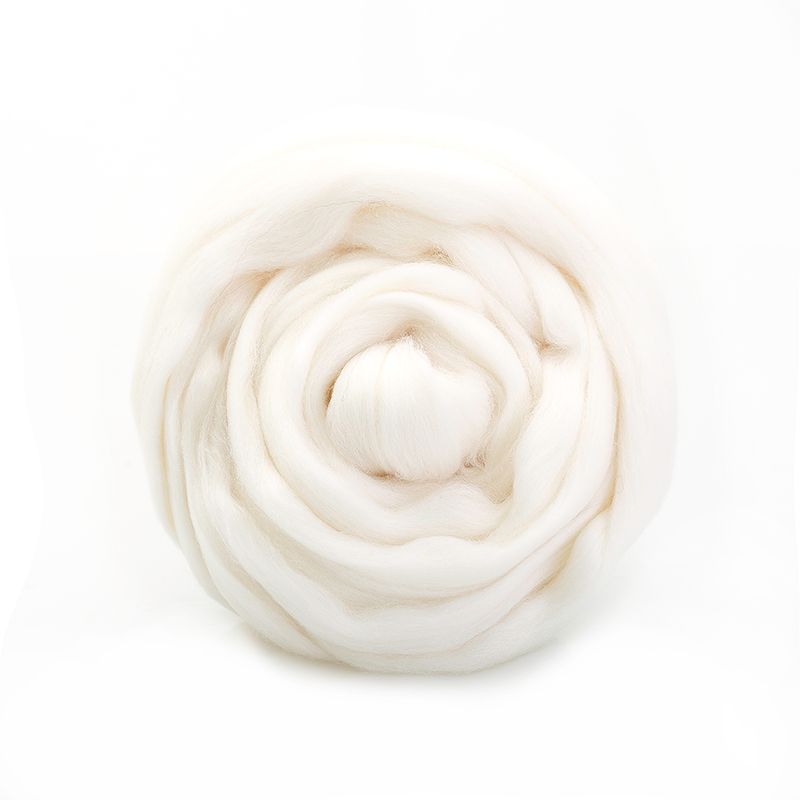 Гребенная лента шерсть аргентинский меринос (0230, отбелка) фото 1 &mdash; PalitraMastera