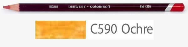 Цветной карандаш Coloursoft, мягкий, С590 охра, круглый корпус 8 мм, грифель - 4 мм. фото 1 &mdash; PalitraMastera