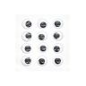 Глазки бегающие круглые на клеевой основе 20мм, 12шт/упак, ч/б, Astra&Craft фото 1 &mdash; PalitraMastera