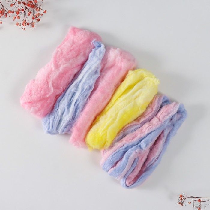 Хлопко-вискозное цветное волокно п/эт 500±10гр МИКС 10386573 — PalitraMastera