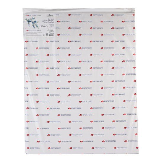 Бумага для акварели &quot;Ладога&quot;, 300 г/м2, 50х65 см, 100% хлопок, крупное зерно — PalitraMastera