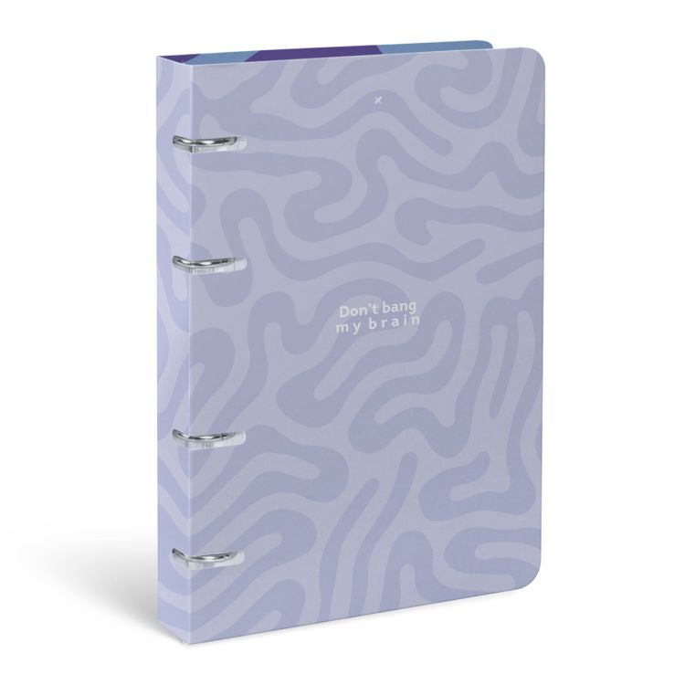 Тетрадь со см. блоком 120 л. А4 кл. на кольцах LOREX BRAIN ACTIVITY мел. карт., soft touch — PalitraMastera