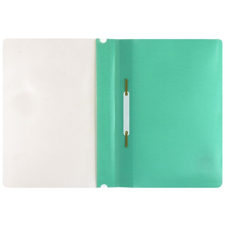 Папка скоросшиватель INFORMAT А4 бирюз. пластик 180 мкм карман д/маркир. этикет. &mdash; PalitraMastera