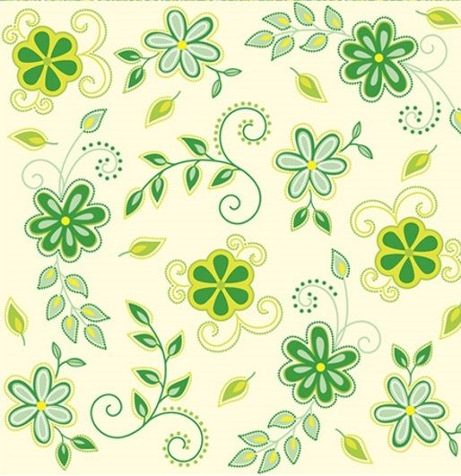 Салфетки - трехслойные, коллекция &quot;Ланч каждый день&quot;, Maki, зелено-желтый цветочный орнамент на крем — PalitraMastera