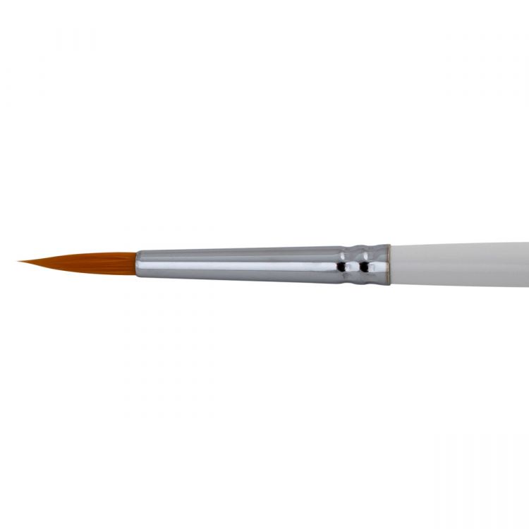 Невская Палитра Кисть синтетика круглая, короткая ручка №03 (3 мм) — PalitraMastera