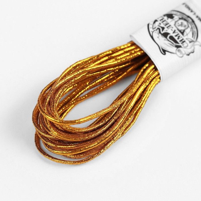 Резинки шляпные, 1/2 мм, 7 м, 1 шт, цвет золотой/серебряный — PalitraMastera