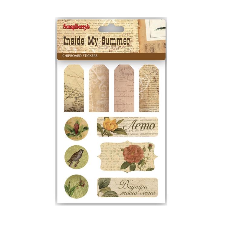 Стикеры из чипборда Внутри моего лета — PalitraMastera