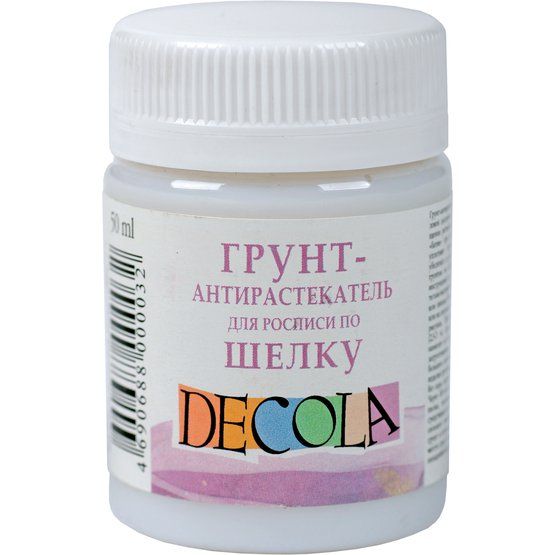 Грунт-антирастекатель для росписи по шелку Декола в банке 50 мл — PalitraMastera