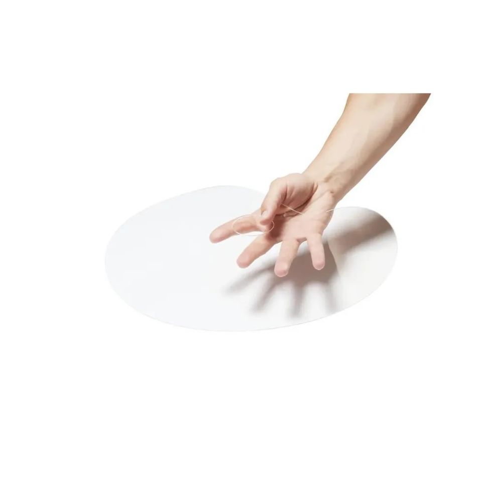 Палитра акриловая овальная, малая, 21х31см, прозрачное оргстекло 2мм фото 1 &mdash; PalitraMastera