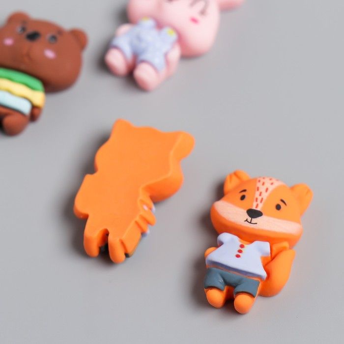 Декор для творчества пластик &quot;Зверушка&quot; МИКС 1,5х3 см  7985157 — PalitraMastera