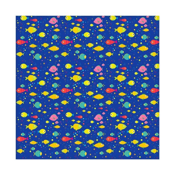 Бумага для скрапбукинга &quot;Морские рыбки&quot;, 30.5х30.5 см 2655794 — PalitraMastera