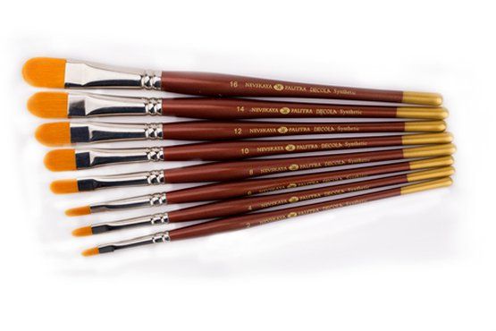 Кисть синтетика &quot;Decola&quot; овальная, № 2 (3,5 мм) — PalitraMastera