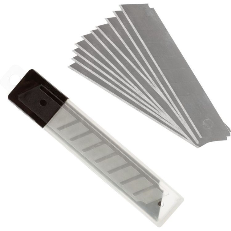 Лезвие д/ножей 18 мм 10 шт/упак — PalitraMastera