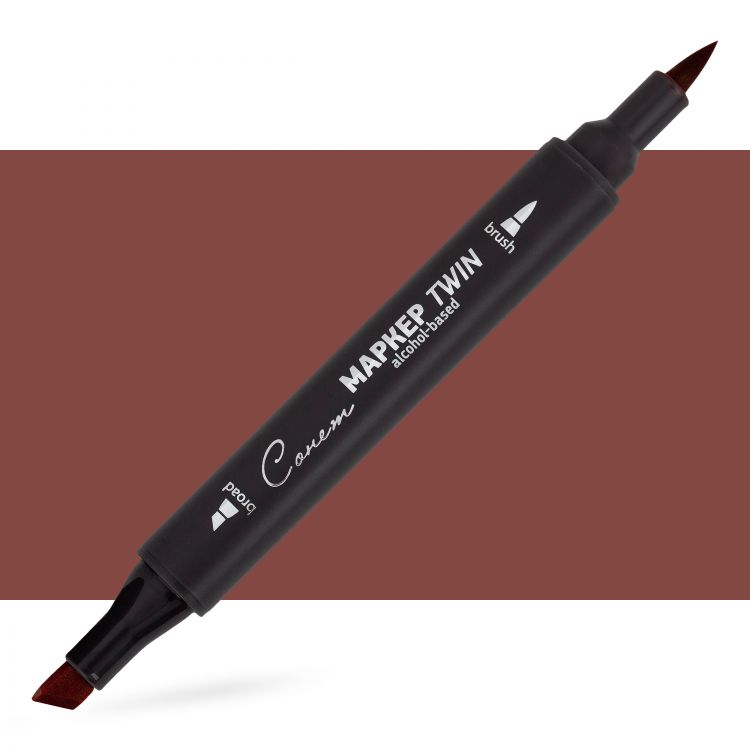 Маркер спиртовой Сонет Twin Brush, шоколадный &mdash; PalitraMastera