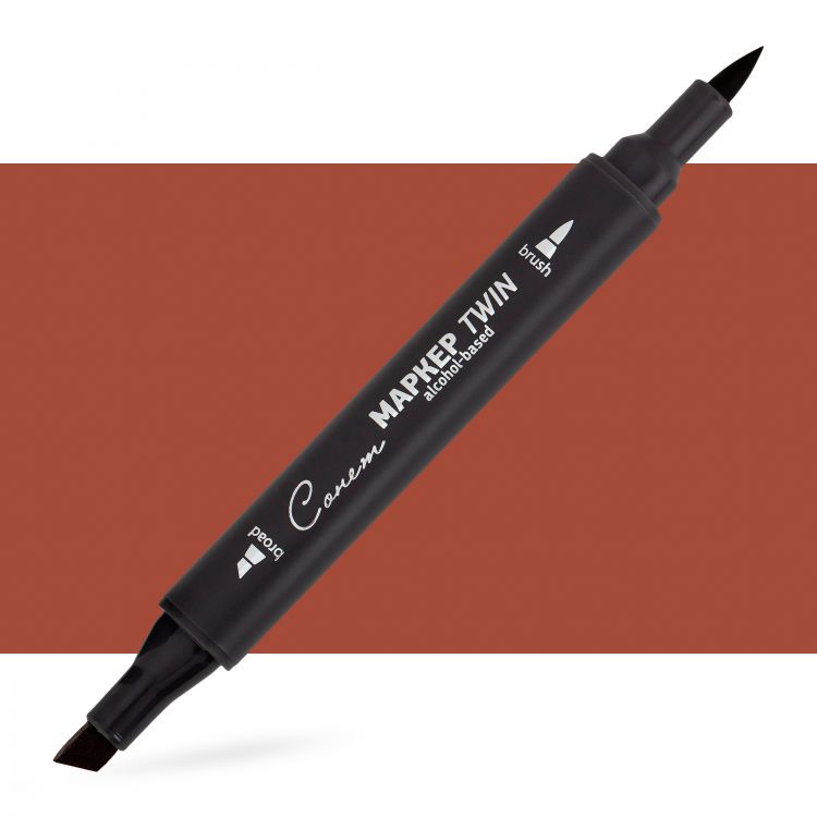 Маркер спиртовой Сонет Twin Brush, коричневый — PalitraMastera